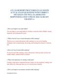 ATI LEADERSHIP PROCTORED EXAM 2024&sol;&vert;70  ACTUAL EXAM QUESTIONS WITH CORRECT  DETAILED AND WELL ELABORATED  RESPONSES&sol;LATEST UPDATE 2024 &sol;ALREADY  GRADED A&plus;