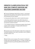 DERIVATIVE CLASSIFICATION IF103&period;16 TEST BANK 2026 COMPLETE QUESTIONS AND SOLUTIONS GUARANTEED SUCCESS