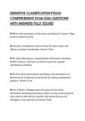 DERIVATIVE CLASSIFICATION IF103&period;16 COMPREHENSIVE EXAM 2026 QUESTIONS WITH ANSWERS FULLY SOLVED