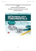 Test Bank for Microbiology Fundamentals&colon; A Clinical Approach &lpar;4th Edition&rpar; &vert; ISBN 9781260702439 &vert; All Chapters 1&ndash;22 Q&A Verified&comma; Grade A&plus; Assured