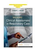 Wilkins Clinical Assessment in Respiratory Care 9th Edition Albert J&period; Heuer Test Bank Verified Questions Answers 2025&sol; 2026