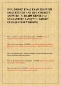WGU D426&sol;427 FINAL EXAM 2026 WITH  100 QUESTIONS AND 100&percnt; CORRECT  ANSWERS &vert; ALREADY GRADED A&plus; &vert;  GUARANTEED PASS &vert; WGU D426&sol;427  EXAM &lbrack;LATEST VERSION&rsqb;  