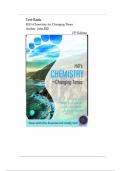 Chemistry for Changing Times 15th Edition Hill John Hill Terry Marilyn Duerst Rill Reuter Test Bank Verified Questions Answers 2025&sol; 2026
