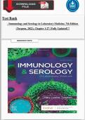 Test Bank  - Immunology and Serology in Laboratory Medicine&comma; 7th Edition  &lpar;Turgeon&comma; 2022&rpar;&comma; Chapter 1-27 &vert; Fully Updated&excl;&excl;&excl; 