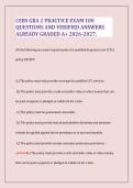  CEBS GBA 2 Practice Exam&colon; 100 Questions with Verified Answers &lpar;Graded A&rpar;