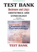 Test Bank For Beckmann and Ling's Obstetrics and Gynecology 9th Edition By Robert Casanova&comma; All Chapters Covered 1-50&comma; A&plus; guide&period;