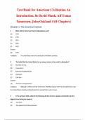 American Civilization&colon; An Introduction&comma; 8th Edition &ndash; David Mauk&comma; Alf Tomas T&oslash;nnessen&comma; John Oakland &ndash; ISBN 9780367620943 &ndash; Test Bank &lpar;All Chapters Covered 1&ndash;14&rpar;