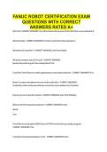 FANUC ROBOT CERTIFICATION EXAM QUESTIONS WITH CORRECT ANSWERS RATED A&plus;