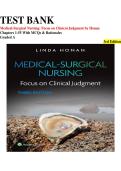 Test Bank for Medical-Surgical Nursing&colon; Focus on Clinical Judgment 3rd Edition &vert; Chapters 1&ndash;55 with MCQ & Rationales &vert; Graded A