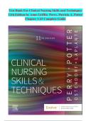 Clinical Nursing Skills and Techniques 11th Edition Anne Griffin Perry Test Bank Verified Questions Answers 2025&sol; 2026