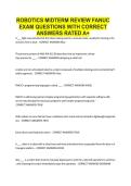 ROBOTICS MIDTERM REVIEW FANUC EXAM QUESTIONS WITH CORRECT ANSWERS RATED A&plus;&period;pdf