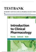 Introduction to Clinical Pharmacology 10th Edition by Constance G&period; Visovsky&comma; Cheryl H&period; Zambroski & Shirley M&period; Hosler ISBN 9780323755351 Chapters&lpar;1 to 28&rpar;