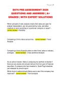 D076 PRE-ASSESSMENT 2026  QUESTIONS AND ANSWERS &vert; A&plus;  GRADED &vert; WITH EXPERT SOLUTIONS 