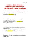 ICS 100C FINAL EXAM 2026  QUESTIONS AND ANSWERS &vert; A&plus;  GRADED &vert; WITH EXPERT SOLUTIONS