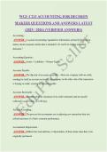 WGU C213 ACCOUNTING FOR DECISION MAKERS QUESTIONS AND ANSWERS LATEST &lpar;2025 &sol; 2026&rpar; &lpar;VERIFIED ANSWERS&rpar;
