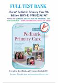 Test Bank for Burns' Pediatric Primary Care 7th Edition by Dawn Lee Garzon ISBN 9780323581967 Chapter 1-46 &vert; Complete Guide A&plus;