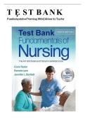 Test Bank for Fundamentals of Nursing 10th Edition by Taylor Chapter All Chapters with Answers and Rationals&period;pdf