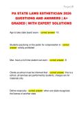 PA STATE LAWS ESTHETICIAN 2026  QUESTIONS AND ANSWERS &vert; A&plus;  GRADED &vert; WITH EXPERT SOLUTIONS 