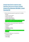 Georgia Vapor Barrier Inspector Exam Questions and Correct Answers Test Bank Verified Questions Answers 2025&sol; 2026