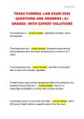 TEXAS FUNERAL LAW EXAM 2026  QUESTIONS AND ANSWERS &vert; A&plus;  GRADED &vert; WITH EXPERT SOLUTIONS