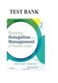 Nursing Delegation and Management of Patient Care &lpar;2nd Edition&rpar; by Kathleen Motacki & Kathleen Burke &ndash; Test Bank &vert; Complete Evolve Study Practice Material