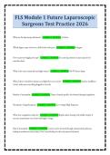 FLS Module 1 Future Laparoscopic Surgeons Test Practice 2026