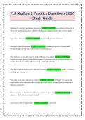 FLS Module 2 Practice Questions 2026 Study Guide