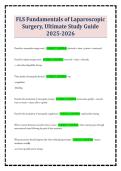 FLS Fundamentals of Laparoscopic Surgery&comma; Ultimate Study Guide 2025-2026
