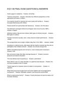 ECD 108 FINAL EXAM QUESTIONS & ANSWERS