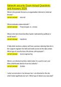 Network security Exam Actual Questions and Answers 2026&period;docx