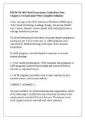 PNUR 101 903 Final Exam Study Guide &lpar;Part One&colon; Chapters 1-5&rpar; Questions With Complete Solutions