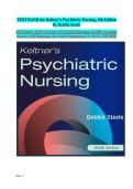 Keltner&rsquo;s Psychiatric Nursing 9th Edition by Debbie Steele ISBN 9780323791960 Chapters&lpar;1 to 36&rpar;