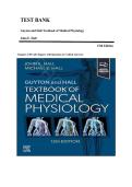 TEST BANK&lowbar;&lowbar;Guyton and Hall Textbook of Medical Physiology 15th Edition by John E&period; Hall &comma; ISBN&colon; 9780443111013 &vert;All Chapters Verified&vert;  Guide A&plus;