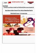 Test Bank for Maternity & Women&rsquo;s Health Care&comma; 13th Edition&comma;Lowdermilk&period; UPDATED VERSION&comma; ALL CHAPTERS FULLY COVERED &excl;&excl;&excl;&excl; GET A COPY&comma;GET AN A&plus;