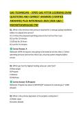 Gas Technician State Gas Fitter Licensing Exam Test Bank Verified Questions Answers 2025&sol; 2026