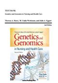 TEST BANK Genetics and Genomics in Nursing and Health Care Theresa A&period; Beery&comma; M&period; Linda Workman&comma; and Julia A&period; Eggert 2nd Edition
