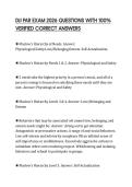 DJJ PAR EXAM 2026 QUESTIONS WITH 100&percnt; VERIFIED CORRECT ANSWERS