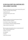 DJJ PAR EXAM SCRIPT 2026 QUESTIONS WITH 100&percnt; CORRECT SOLUTIONS