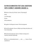 DJJ PAR EXAMINATION TEST 2026 QUESTIONS WITH CORRECT ANSWERS GRADED A&plus;