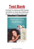 Test Bank For Maternal Child Nursing 6th Edition by Emily Slone McKinney Chapter 1-55&vert; Complete Guide  2026