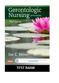 test bank for gerontologic nursing 6th edition by meiner all chapters questions and answers complete newest solution