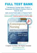 Test Bank For Contemporary Nursing Issues&comma; Trends&comma; & Management 9th Edition by Barbara Cherry&comma; Susan R&period; Jacob Chapter 1-28 &vert; Complete Guide A&plus;