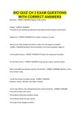 BIO QUIZ CH 3 EXAM QUESTIONS WITH CORRECT ANSWERS&period;