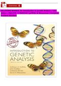 Solution Manual for Introduction to Genetic Analysis&comma; 12th Edition &lpar;Griffiths & Wassarman&rpar; &vert; ISBN 9781319403362