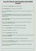 accy 201 exam 3 ole miss barton Questions and  Verified Answers