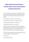 EDPNA Certification Practice Questions - 2026&sol;2027 Update &vert; Disaster Nursing Scenarios & Evidence-Based Answers