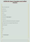ASTRO 001 Exam 4 Questions and Verified  Answers
