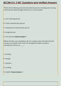 BCOM CH&period; 2 MC Questions and Verified Answers