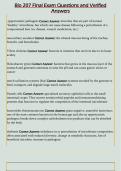 Bio 207 Final Exam Questions and Verified  Answers 