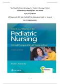 Test Bank for Pediatric Nursing&colon; Critical Components of Nursing Care &vert; All Chapters &lpar;1&ndash;22&rpar; &vert; Davis Advantage 3rd Edition &vert; Kathryn Rudd &vert; ISBN 9781719645706